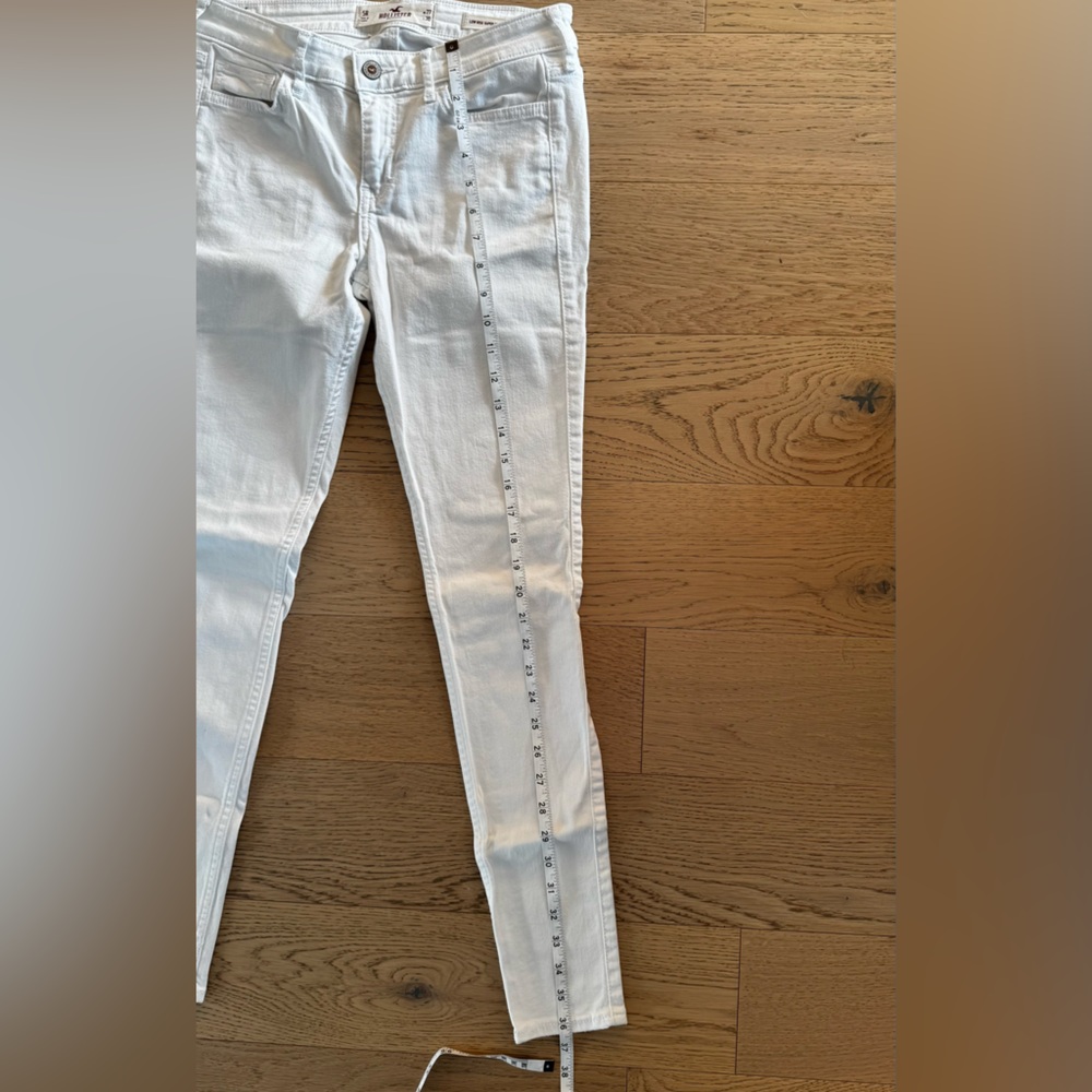 Y2K Hollister White Skinny Jeans Classic Denim - Picture 4 of 5